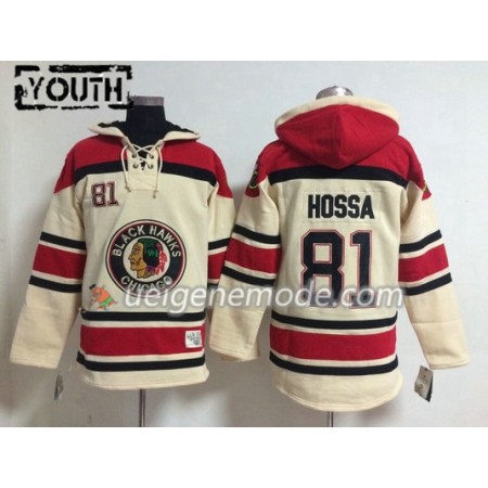 Kinder Eishockey Chicago Blackhawks Marian Hossa 81 Weiß Sawyer Hooded Sweatshirt